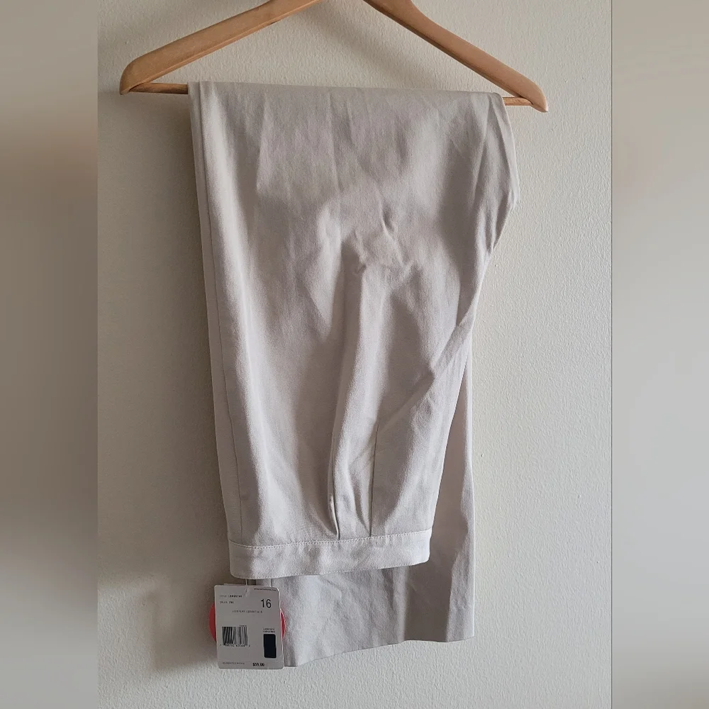Liz Claiborne Anissa style khaki dress pant Women's size 16 beige - Picture 1 of 9